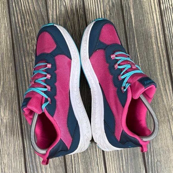 Saucony Dash Pink Teal Running Shoes Sneakers Girl Youth Y5 W6.5 SK167383 - Picture 5 of 7